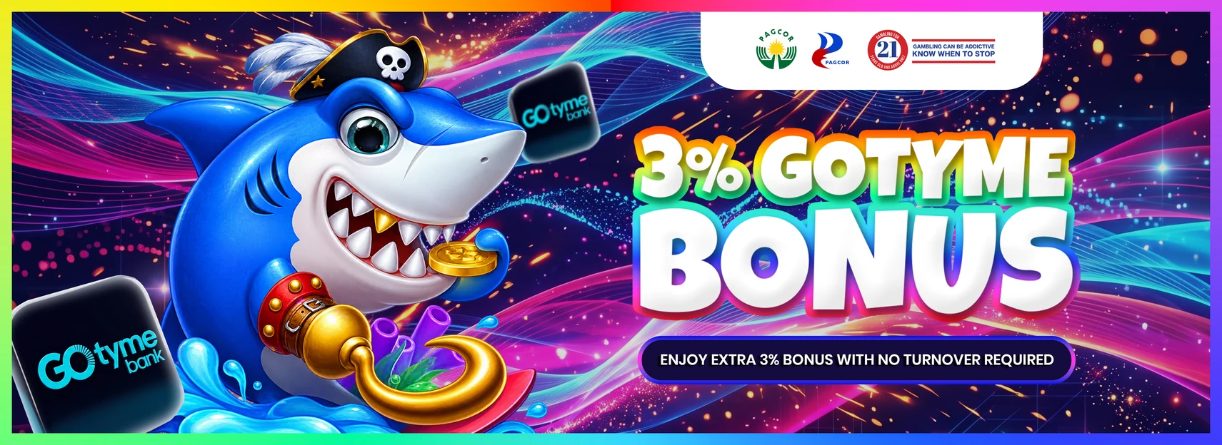 3% back on every GoTyme deposit